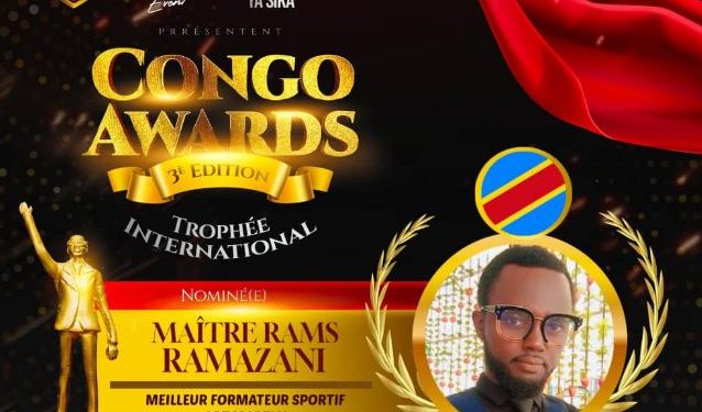 Arts Martiaux:Me Rams Ramazani élu meilleur formateur sportif art martial.